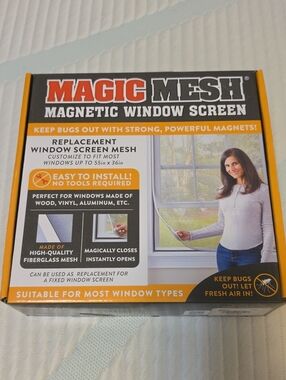 MAGIC MESH Magnetic Window Screen